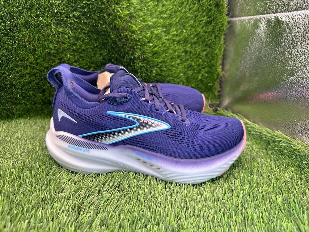Brooks Glycerin GTS 22 1204351B429 Athletic Sneaker Womens 7.5B Blue Mesh Sports